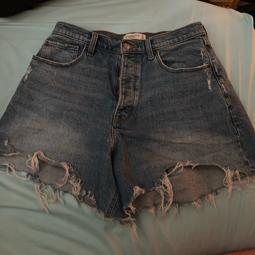 Abercrombie Curve Love High Rise Dad Shorts